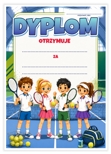 Dyplom: Tenisowy (wzór 7)