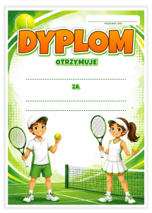 Dyplom: Tenisowy (wzór 8)