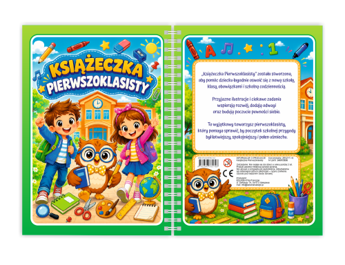 Zestaw prezentowy - KSIĄŻECZKA PIERWSZOKLASISTY (książeczka A5 + długopis)