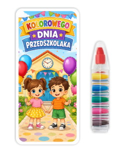 Upominek na Dzień Przedszkolaka - Kredka Wielokolorowa (wzór 2)