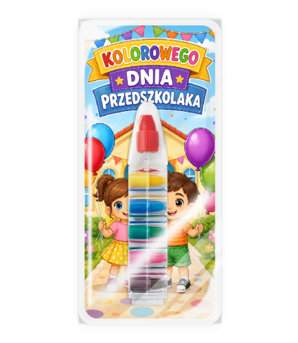 Upominek na Dzień Przedszkolaka - Kredka Wielokolorowa (wzór 2)