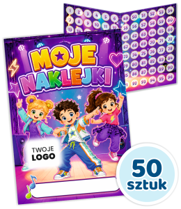 Album Motywacyjny - TANIEC - wzór 1 (na naklejki 20mm, 50 szt.) + TWOJE LOGO