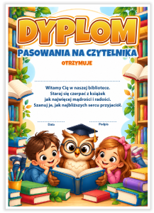 Dyplom: Pasowania na Czytelnika - wzór 20