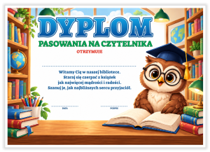 Dyplom: Pasowania na Czytelnika - wzór 23