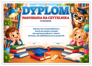 Dyplom: Pasowania na Czytelnika - wzór 24