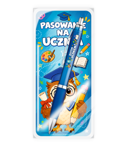 Upominek Pasowanie na Ucznia - Długopis (wzór 1)