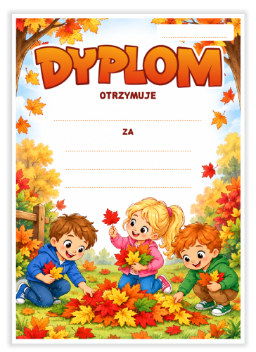 Dyplom: Jesienny Uniwersalny - wzór 4