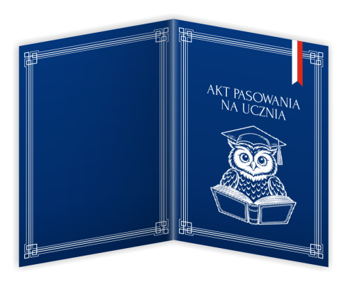Dyplom: Akt Pasowania na Ucznia - wzór 3 (składany, format A4+)