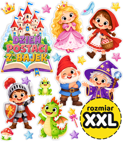Dekoracja - Dzień Postaci z Bajek (rozmiar XXL)