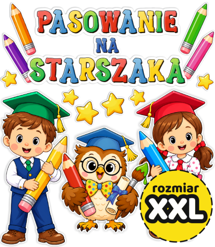Dekoracja - Pasowanie na Starszaka (rozmiar XXL)