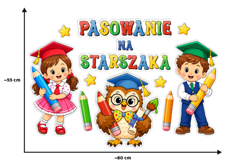 Dekoracja - Pasowanie na Starszaka (jednostronna)