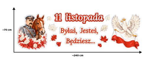 Dekoracja Patriotyczna - 11 Listopada - wzór 4 (rozmiar XXL)