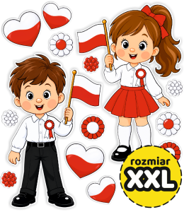 Dekoracja  Patriotyczna Duże Dzieci - wzór 2 (rozmiar XXL)