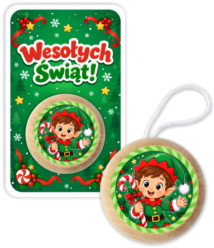 Upominek na Boże Narodzenie/Mikołajki - JOJO - WESOŁYCH ŚWIĄT (wzór 45)