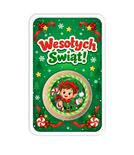 Upominek na Boże Narodzenie/Mikołajki - JOJO - WESOŁYCH ŚWIĄT (wzór 45)