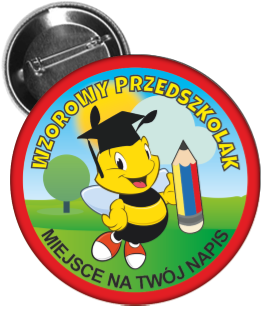 Przypinka WP - pszczółka