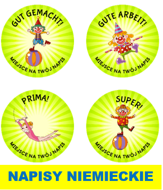 naklejki niemieckie dla dzieci