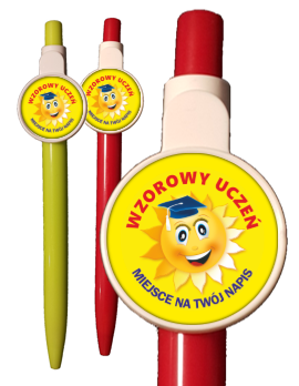 Długopis z obrazkiem w języku polskim