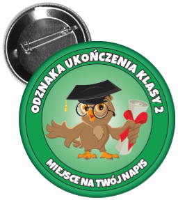 Przypinka ukończenia klasy  2