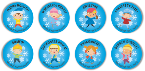 Naklejki zimowe