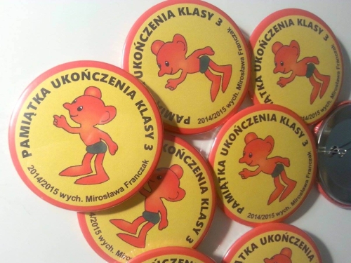 przykładowa realizacja - przypinki na zamówienie