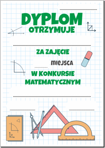 dyplom konkurs matematyczny
