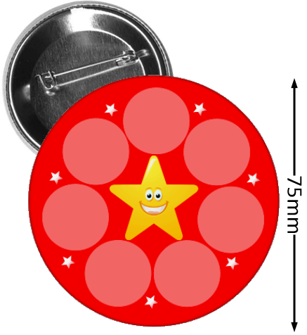 przypinka zbieracza gwiazdki