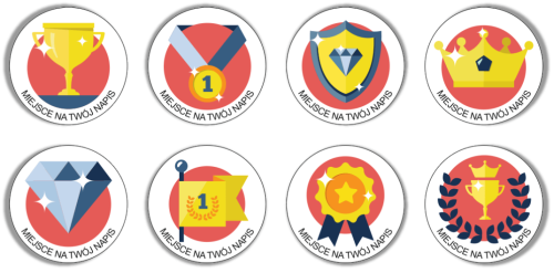 Naklejki medale dla dzieci.