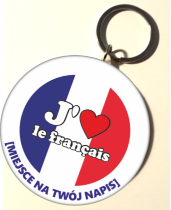 Brelok J. francuski - J'aime le français