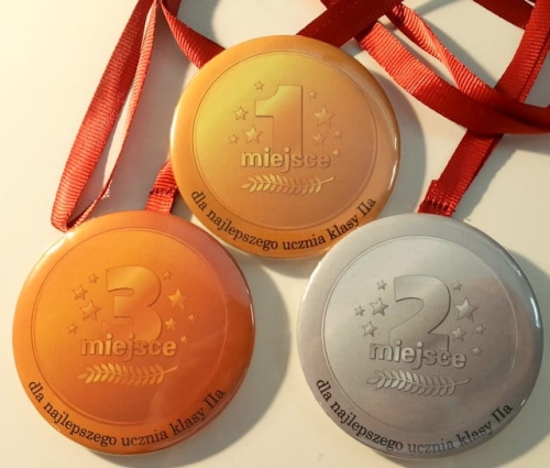 Medal na tasiemkach (zestaw 3 szt.) + nadruk
