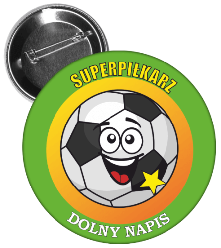 przypinka super piłkarz