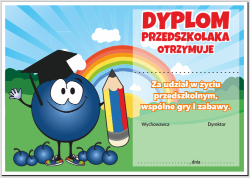 Dyplom z jagódką