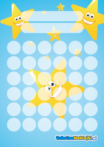 Karta motywacyjna "Gwiazdki"