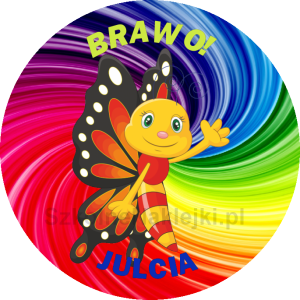 Przypinka ⌀ 58 mm zaprojektowana przez klienta