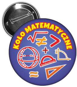 Przypinka: Koło matematyczne