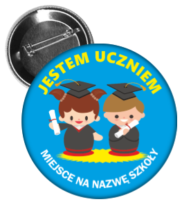 Przypinka jestem uczniem dzieci 