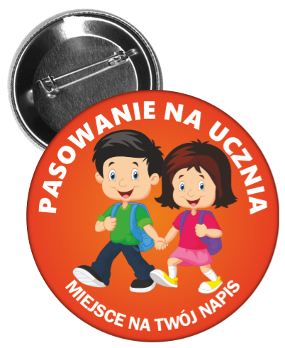 Przypinka pasowanie na ucznia