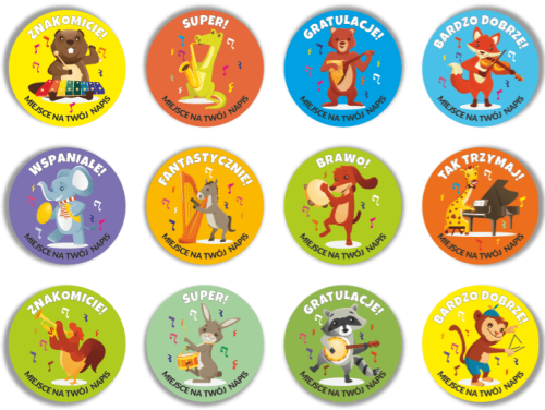 Naklejki motywacyjne muzyczne