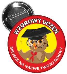 przypinka wzorowy uczeń 