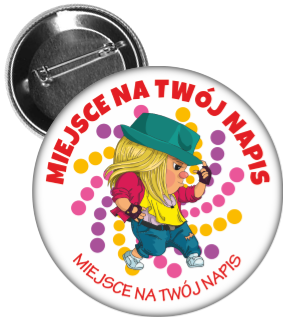 Przypinka z dziewczynką