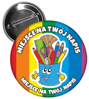 Przypinka plastyczna dla dzieci