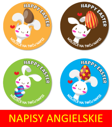 Naklejki wielkanocne dla dzieci.