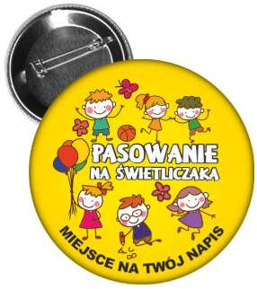 Przypinka pasowania na świetliczaka