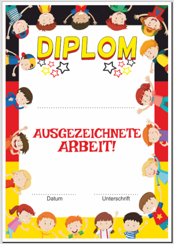 Dyplom Niemiecki - wzór 6