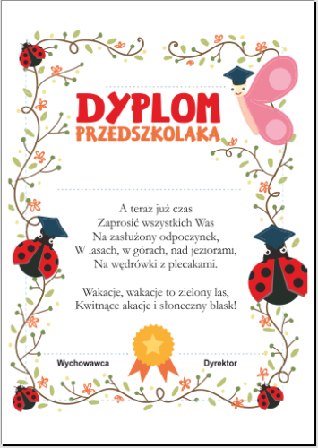 Dyplom Przedszkolaka