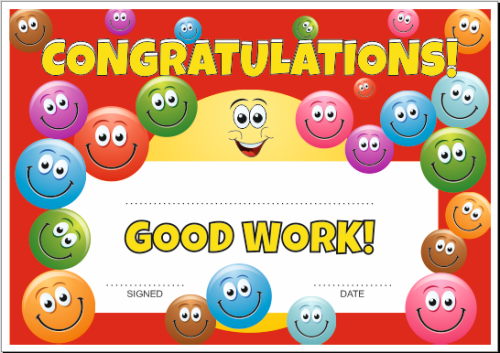 Dyplom angielski dla dzieci.