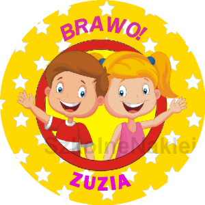 Naklejki ⌀ 40 mm zaprojektowane przez klienta