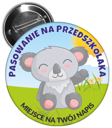 Pasowanie na przedszkolaka - przypinka