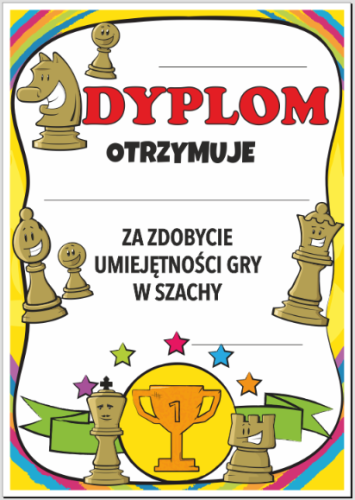 dyplom szachowy dla dzieci 