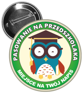 Przypinka pasowania na przedszkolaka